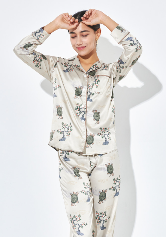 Oriental Turtle Pajamas Set